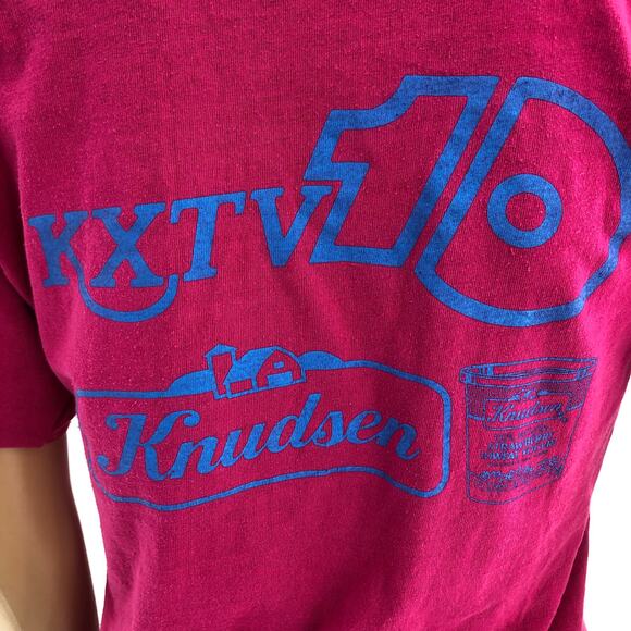 American VINTAGE Screen Stars Best MEDIUM SINGLE STITCH Pink 1985 Tee Shirt - Picture 5 of 9